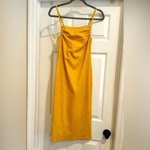 Yellow MIDI Dress